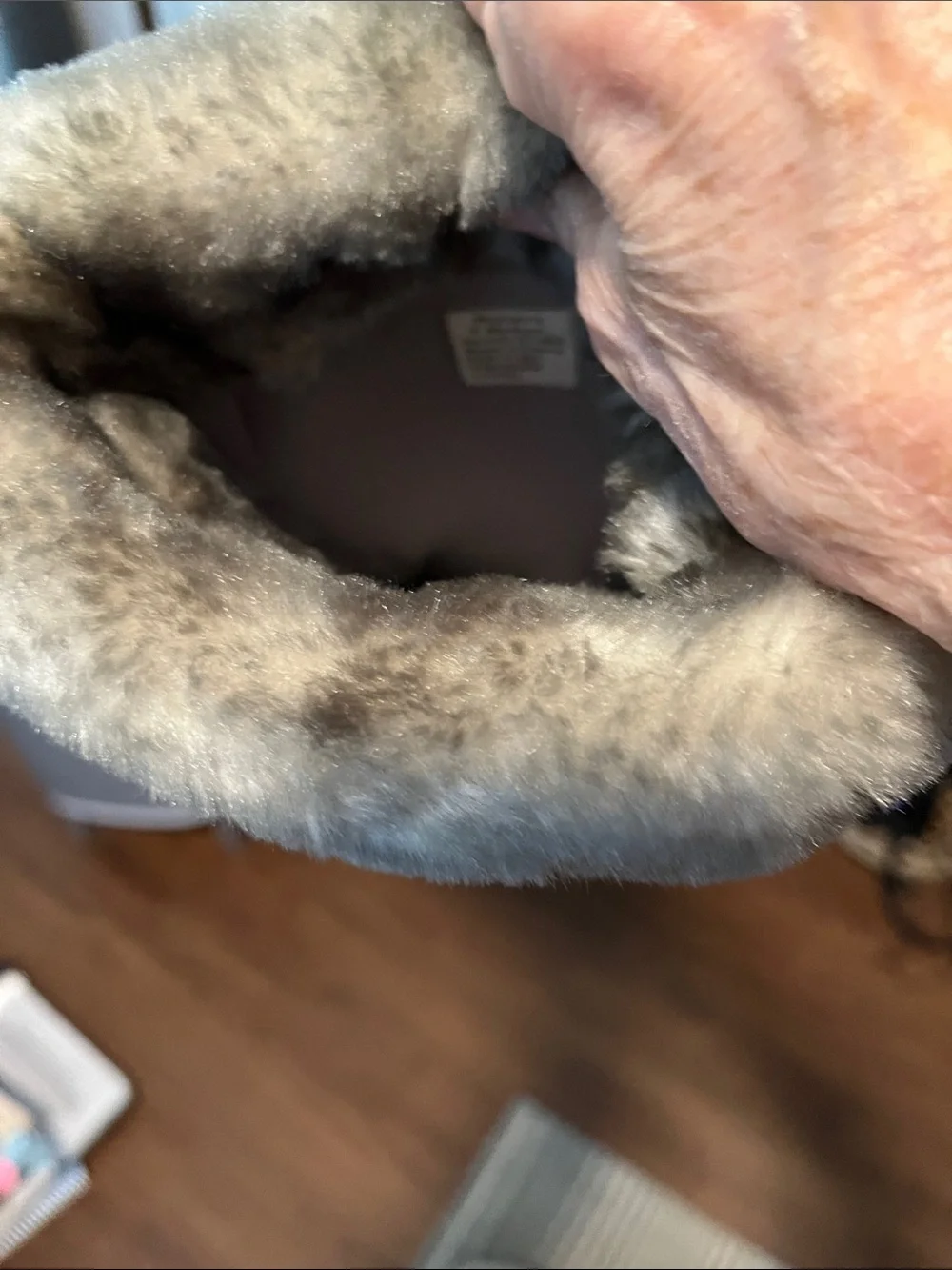 LL Bean luxuryWomen’s Vintage Faux-Fur with lovely SUEDE Upper Boots light TAN